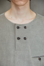 4 BUTTON HENLEY NECK LONG SLEEVE T-SHIRT