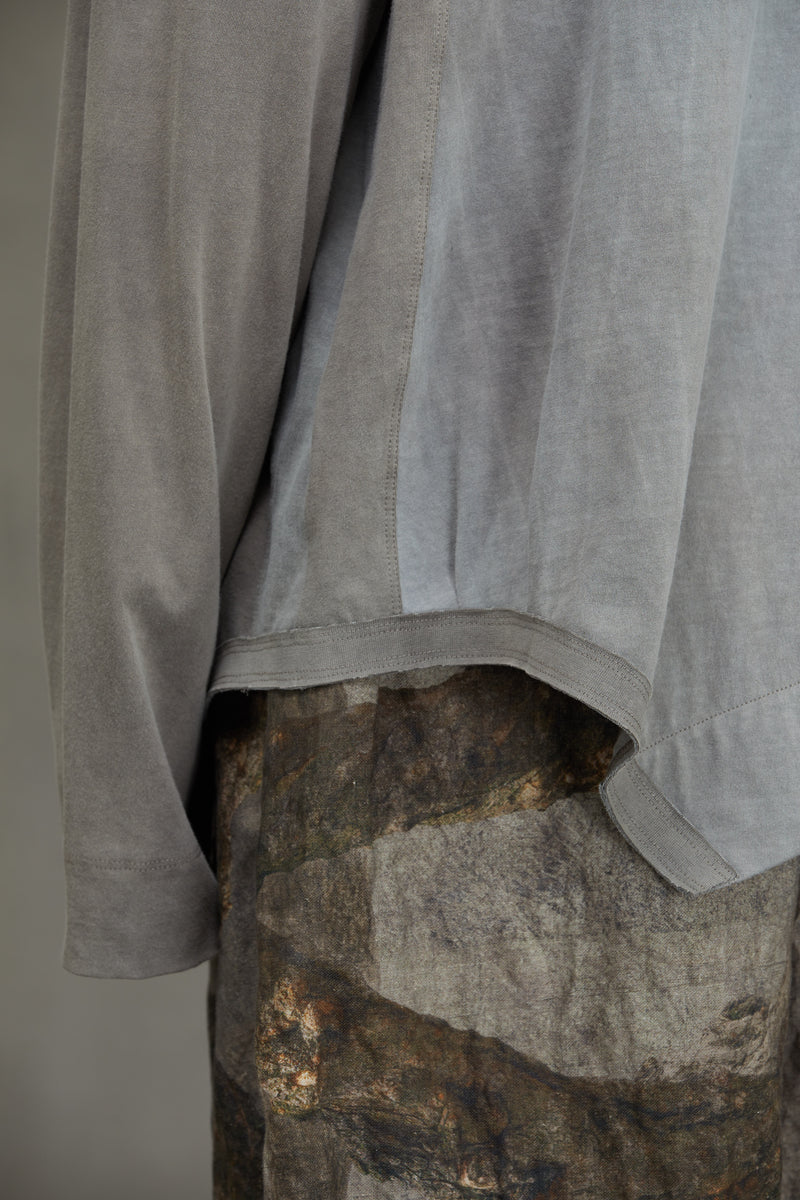 4 BUTTON HENLEY NECK LONG SLEEVE T-SHIRT