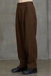 STRIPED FRONT PLEAT TROUSERS