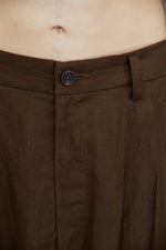 STRIPED FRONT PLEAT TROUSERS