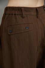 STRIPED FRONT PLEAT TROUSERS