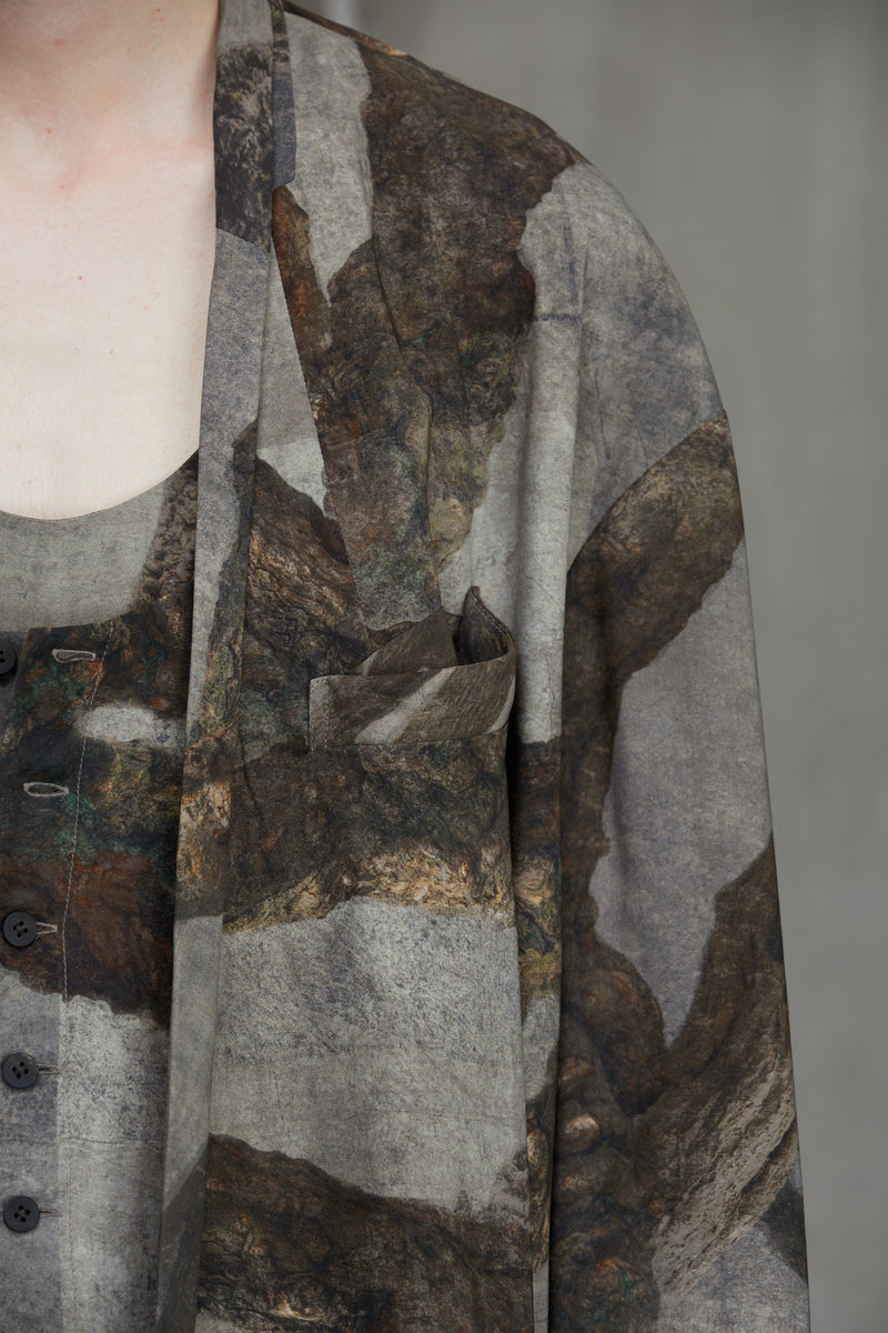 DOUBLE BREASTED LONG JACKET