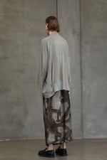 GATHERED LONG SLEEVE T-SHIRT