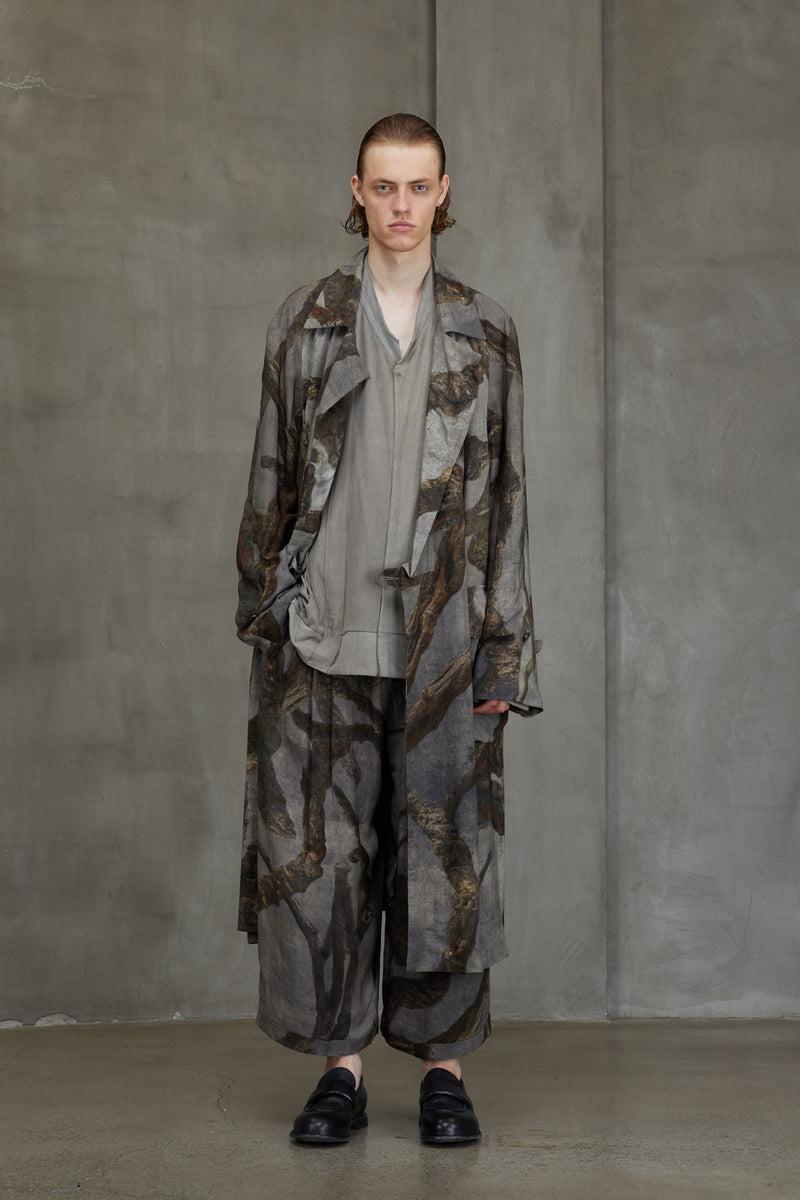 DIGITAL PRINT TRENCH COAT