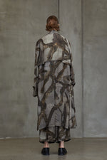 DIGITAL PRINT TRENCH COAT