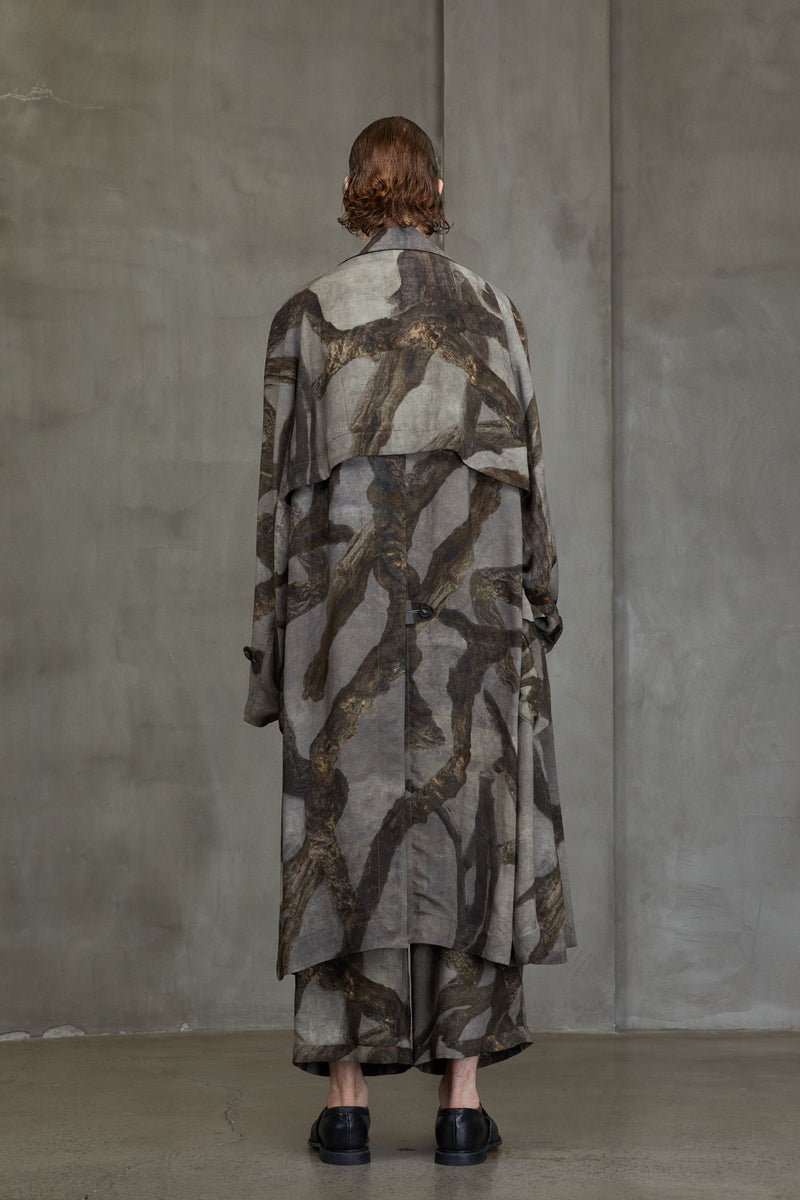 DIGITAL PRINT TRENCH COAT