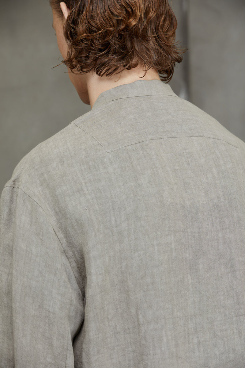 CLASSIC MANDARIN COLLAR SHIRT