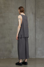 LAYERED HENLEY NECK TANK TOP