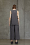 LAYERED HENLEY NECK TANK TOP