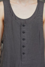 LAYERED HENLEY NECK TANK TOP