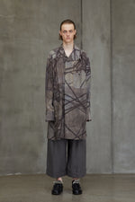 DIGITAL PRINT HIGH NECK LONG SHIRT