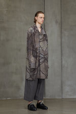 DIGITAL PRINT HIGH NECK LONG SHIRT