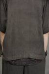 SPREAD COLLAR SHORT SLEEVE SHIRT
