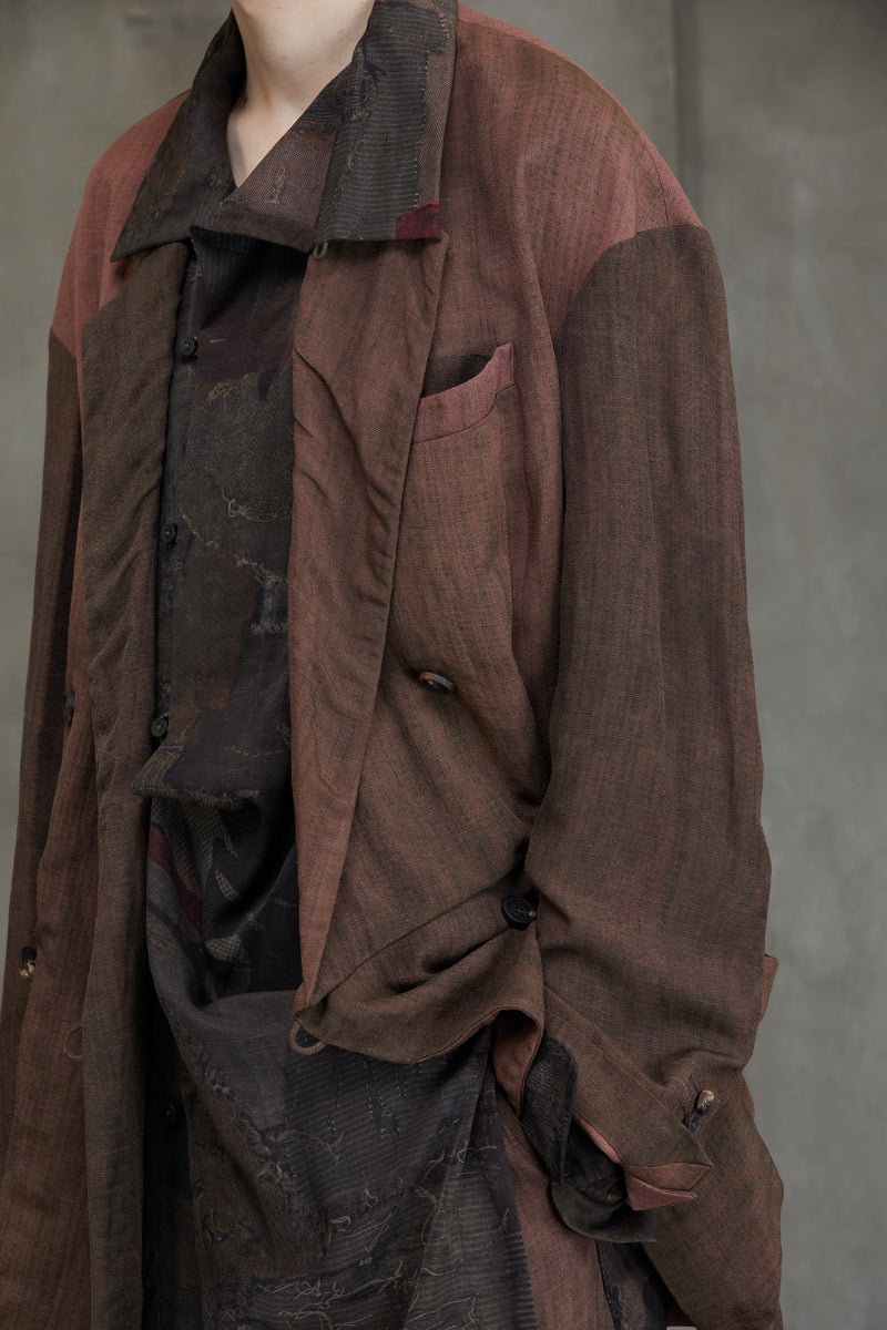 DOUBLE BREASTED LONG JACKET