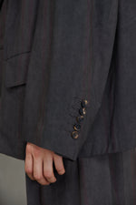 DOUBLE BREASTED ASYMMETRIC JACKET