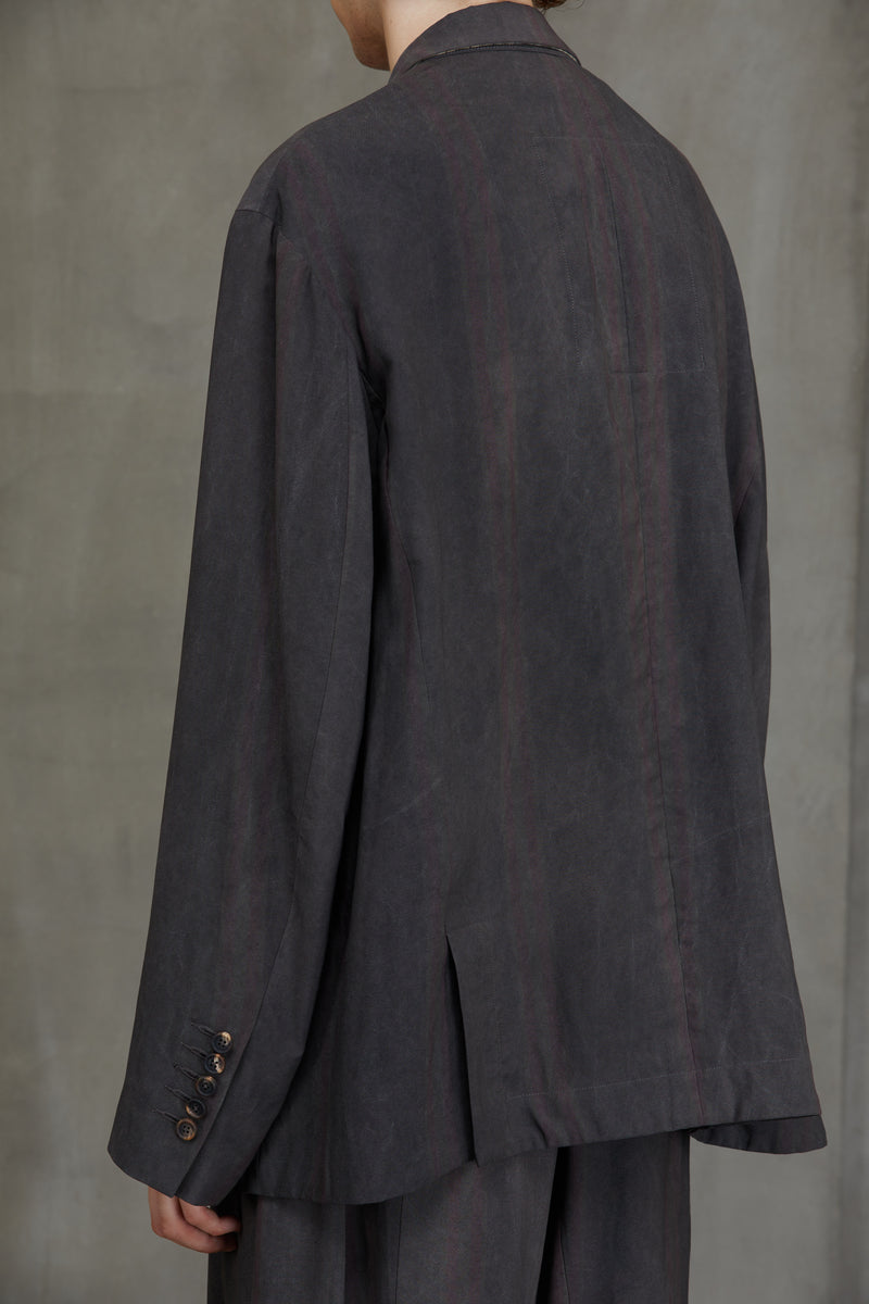 DOUBLE BREASTED ASYMMETRIC JACKET