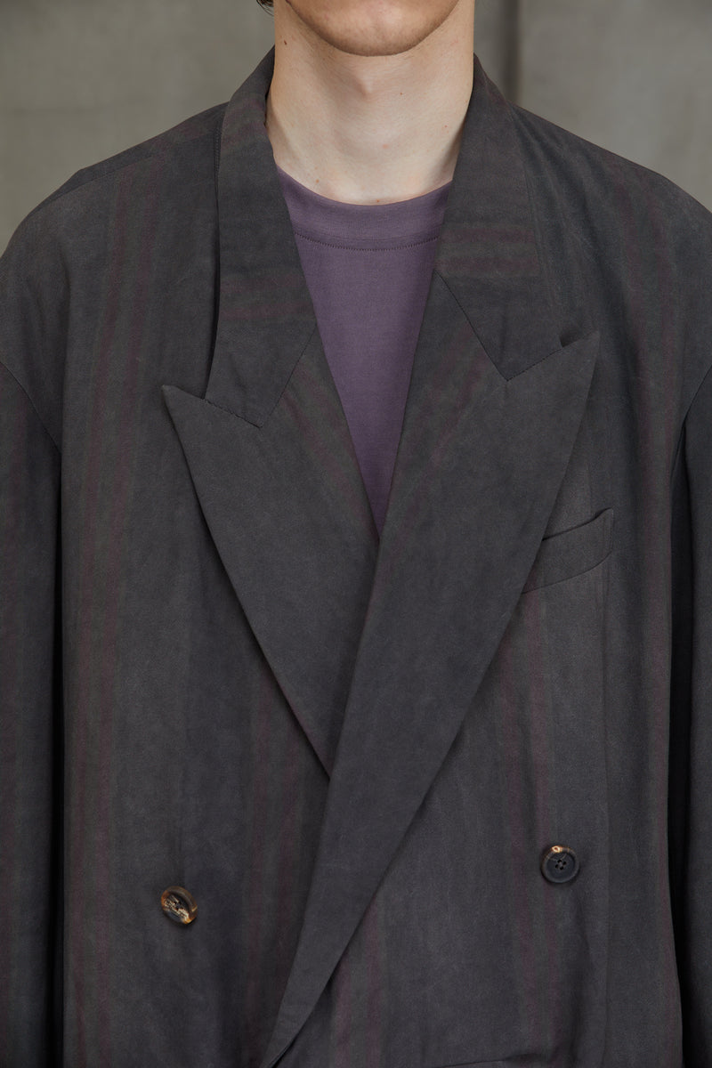 DOUBLE BREASTED ASYMMETRIC JACKET