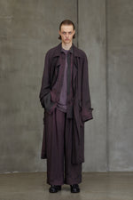 DOUBLE BREASTED ASYMMETRIC COAT