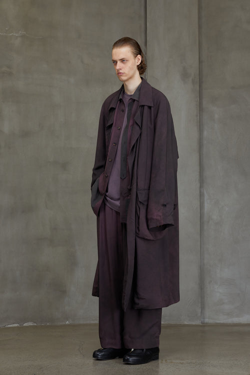 DOUBLE BREASTED ASYMMETRIC COAT
