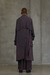 DOUBLE BREASTED ASYMMETRIC COAT