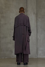 DOUBLE BREASTED ASYMMETRIC COAT