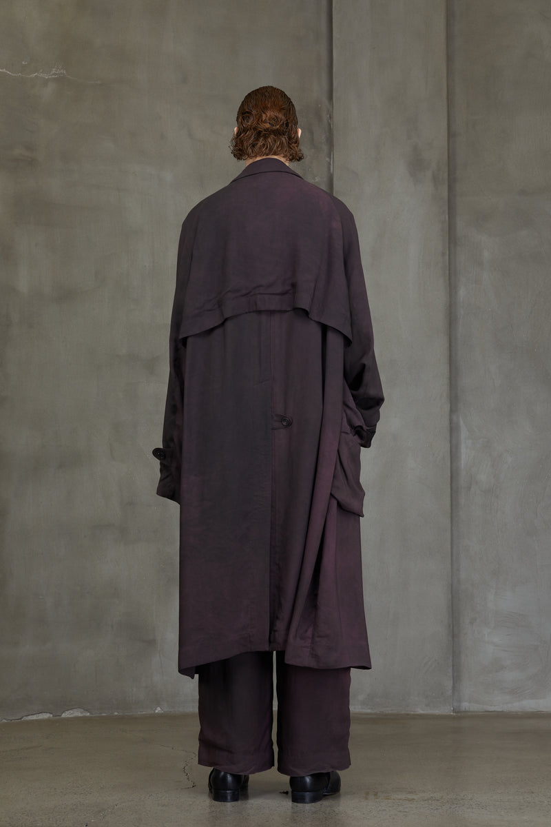 DOUBLE BREASTED ASYMMETRIC COAT