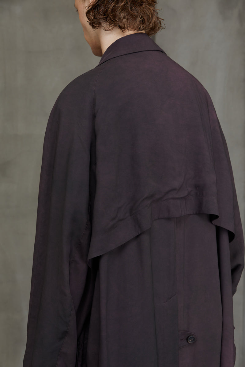 DOUBLE BREASTED ASYMMETRIC COAT