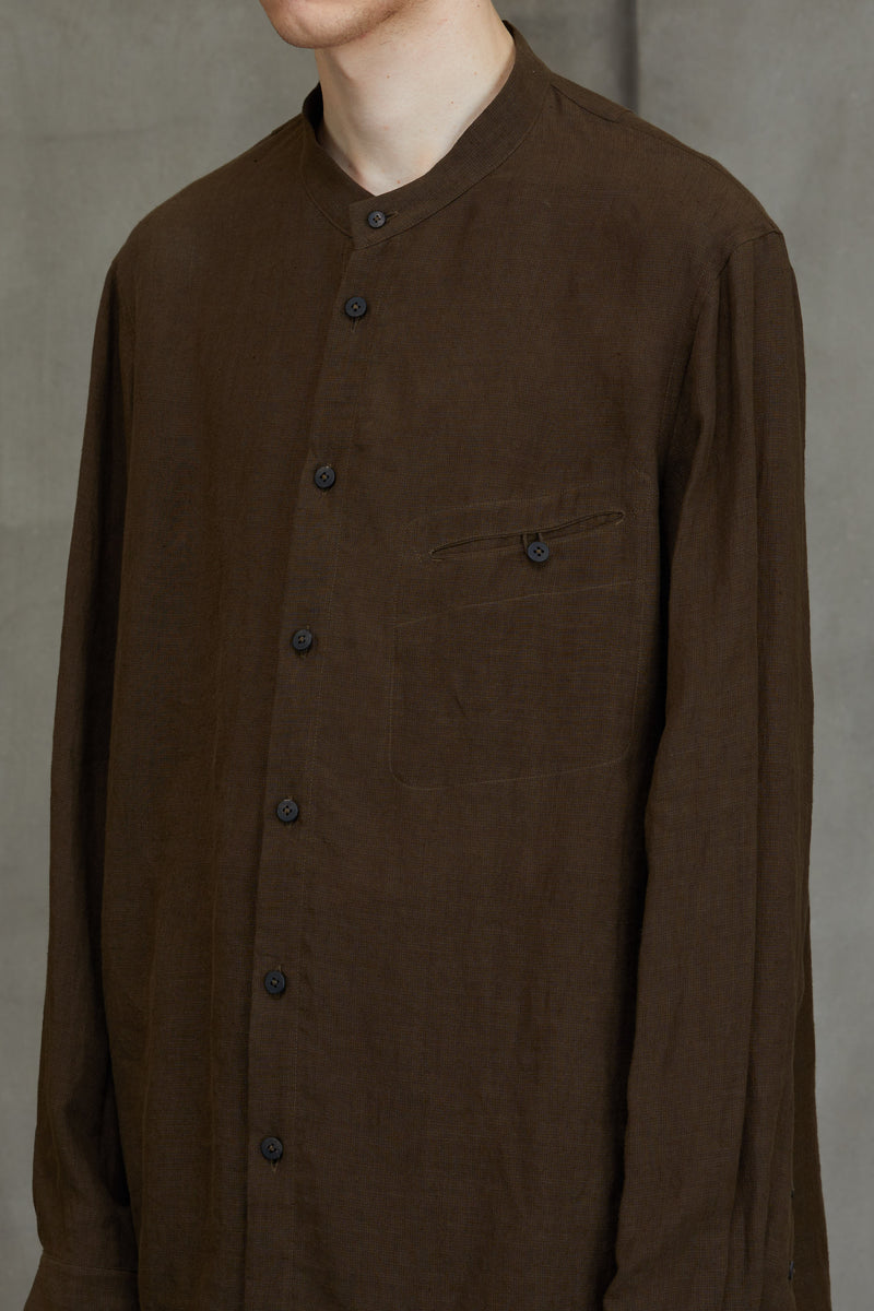 PUPPYTOOTH MANDARIN COLLAR SHIRT