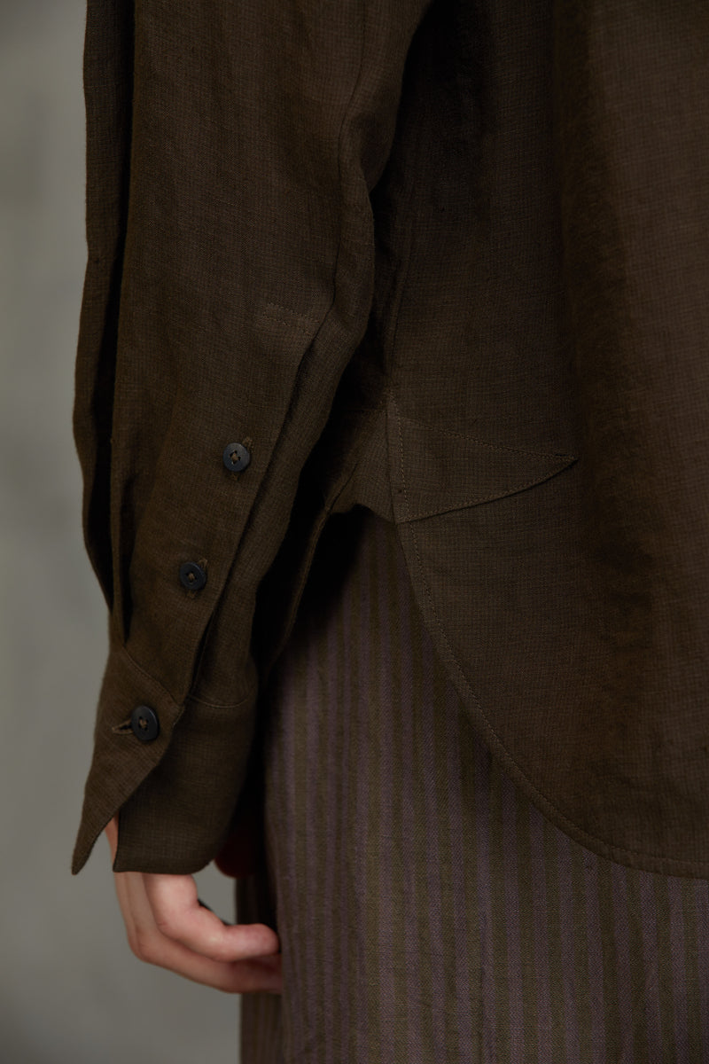 PUPPYTOOTH MANDARIN COLLAR SHIRT