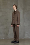 STRIPED 3 BUTTON JACKET