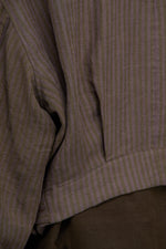 DOUBLED BREASTED STRIPED JACKET