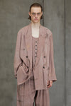 DOUBLE BREASTED ASYMMETRIC JACKET