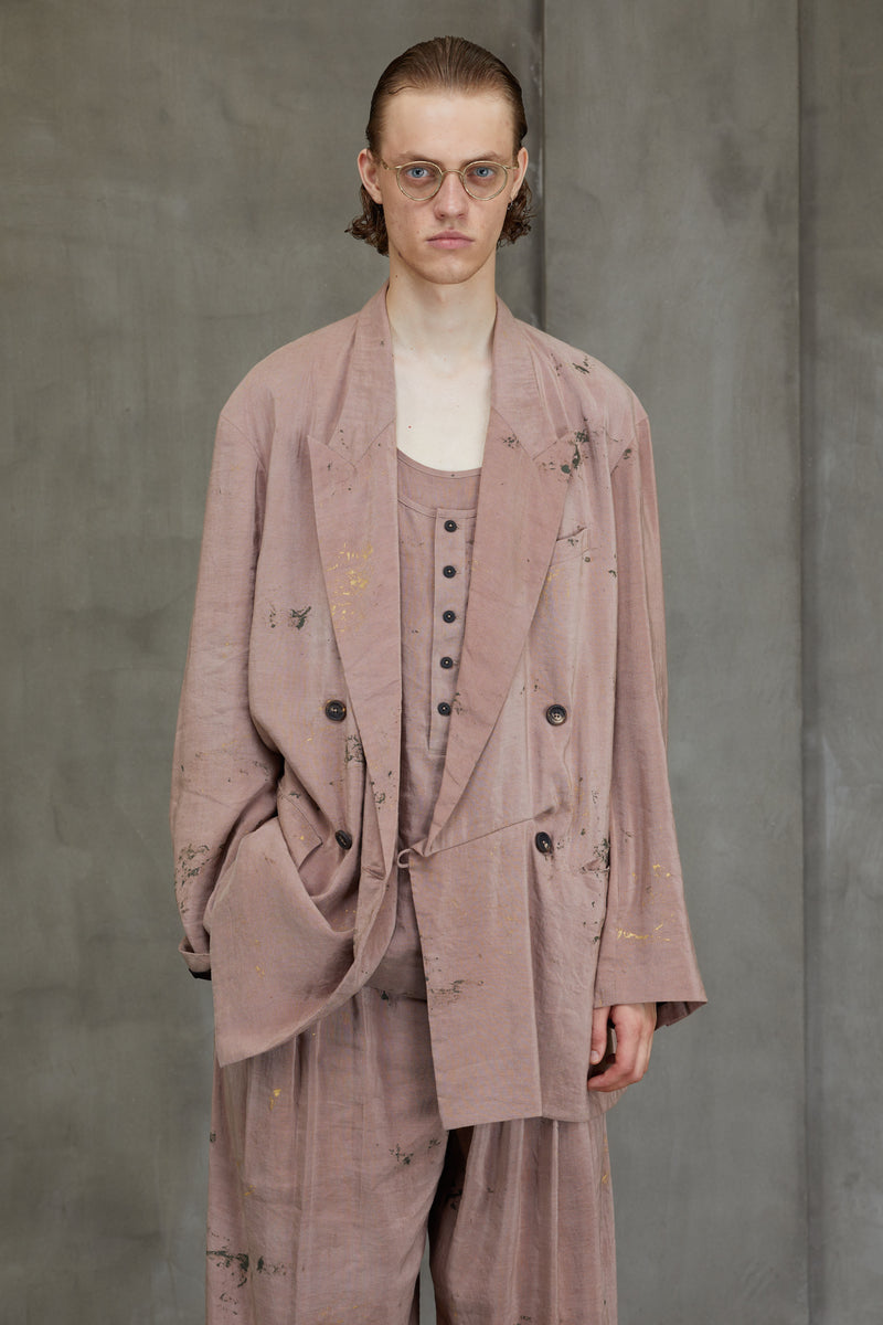 DOUBLE BREASTED ASYMMETRIC JACKET