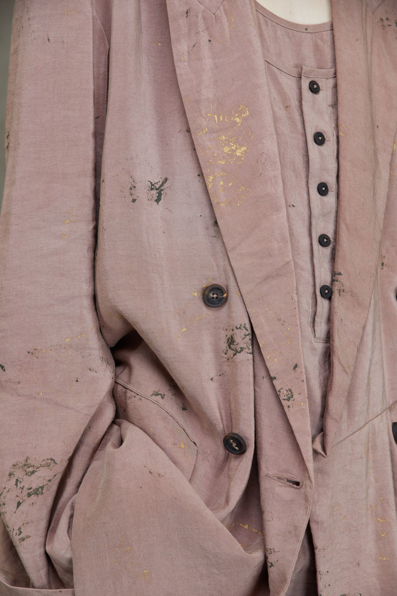DOUBLE BREASTED ASYMMETRIC JACKET