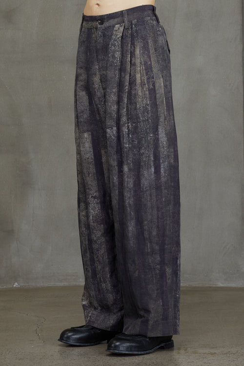 DIGITAL PRINT WIDE LEG TROUSERS