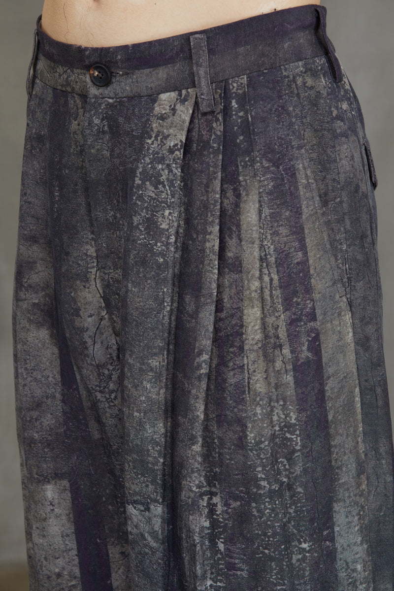 DIGITAL PRINT WIDE LEG TROUSERS