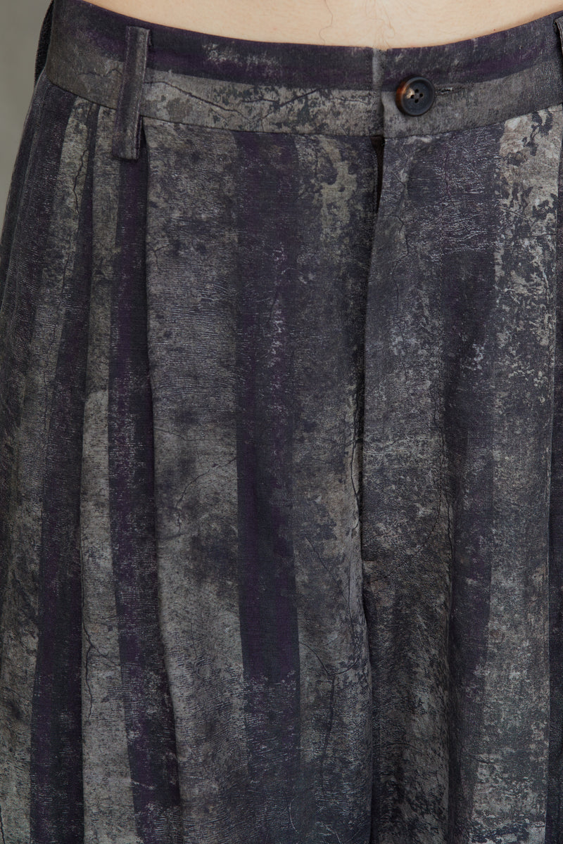 DIGITAL PRINT WIDE LEG TROUSERS