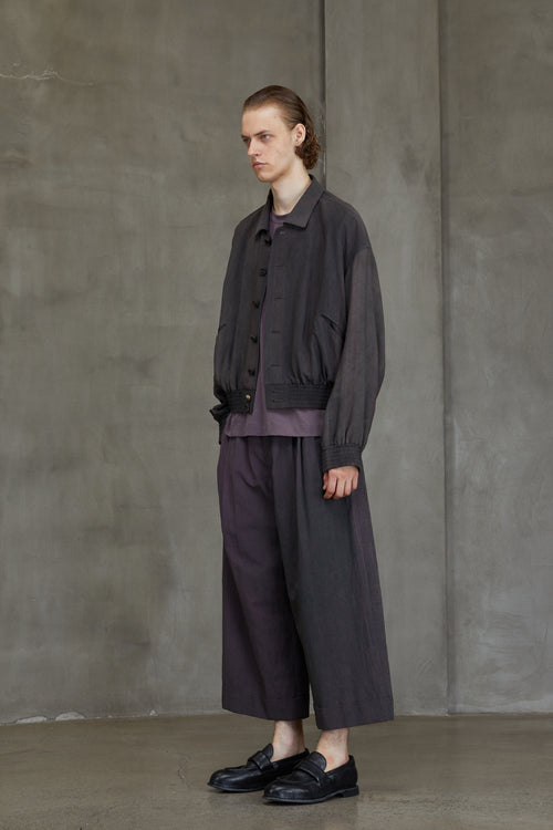 SPREAD COLLAR CROPPED JACKET