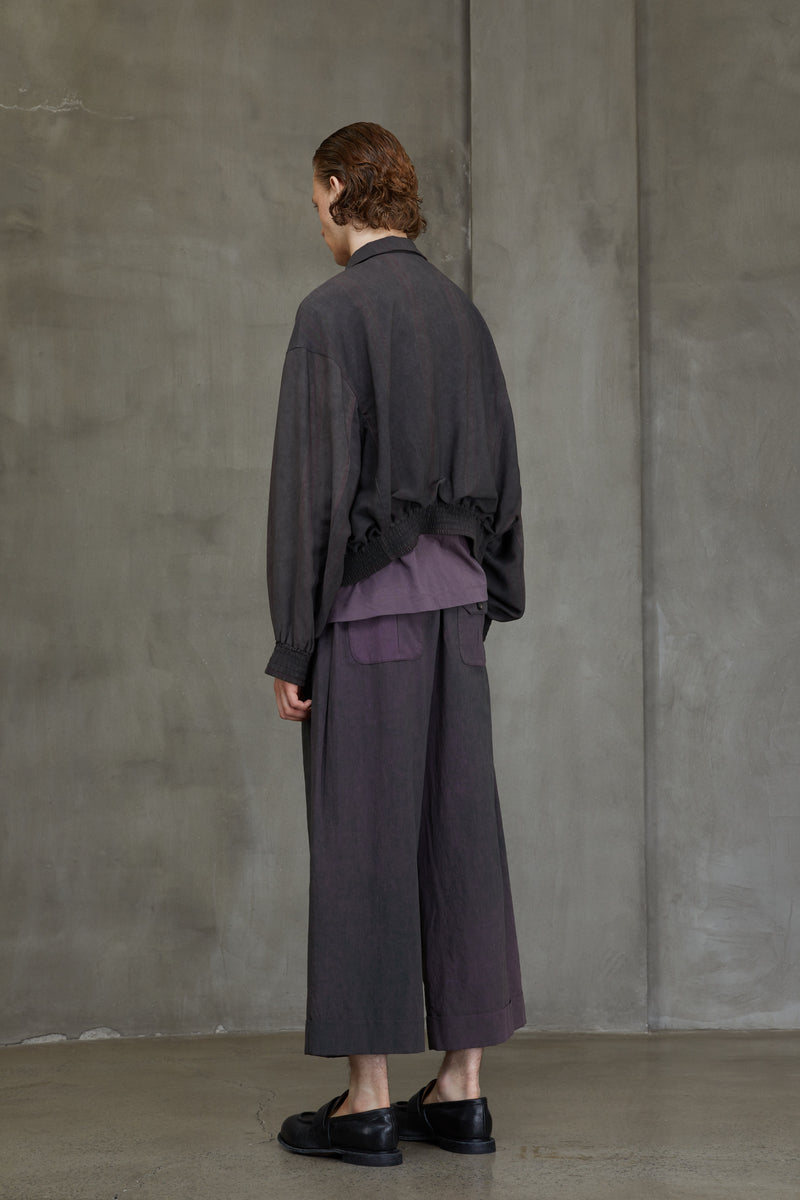 SPREAD COLLAR CROPPED JACKET