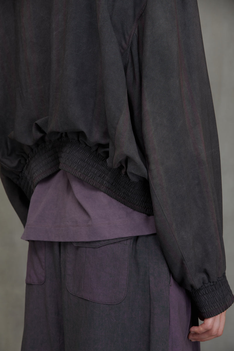 SPREAD COLLAR CROPPED JACKET