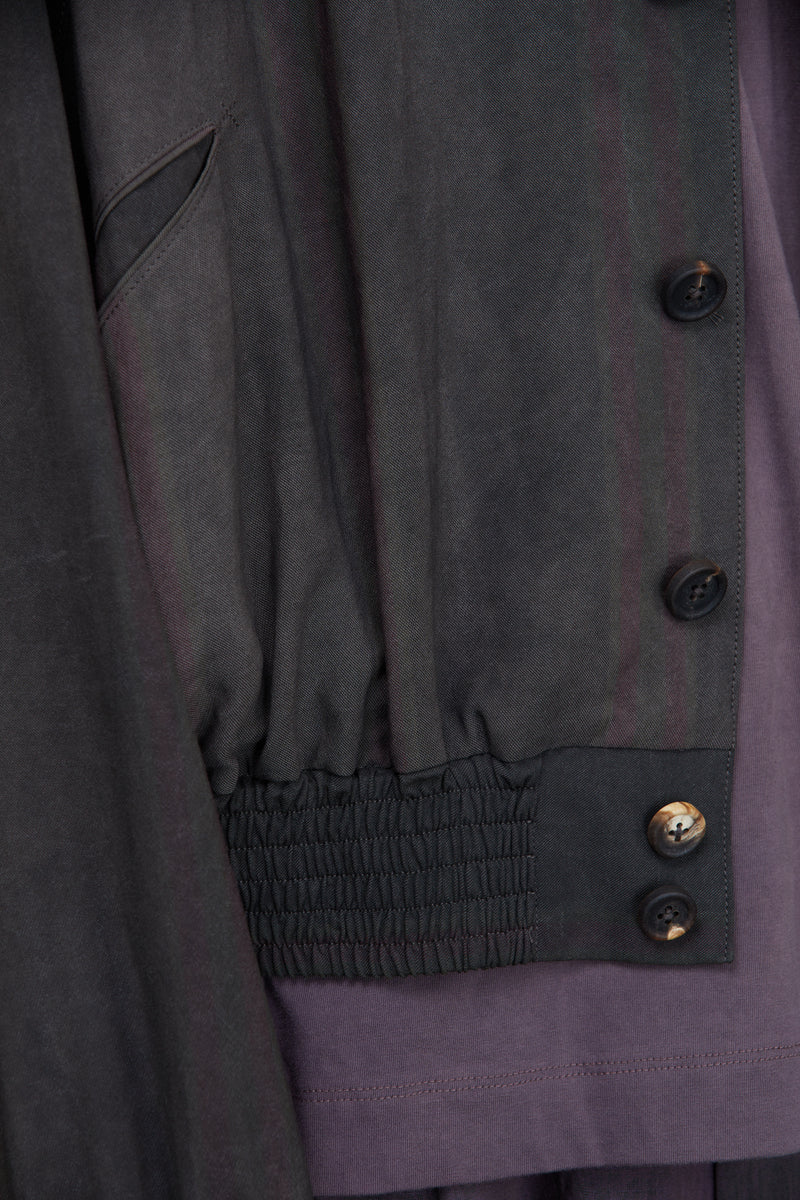 SPREAD COLLAR CROPPED JACKET