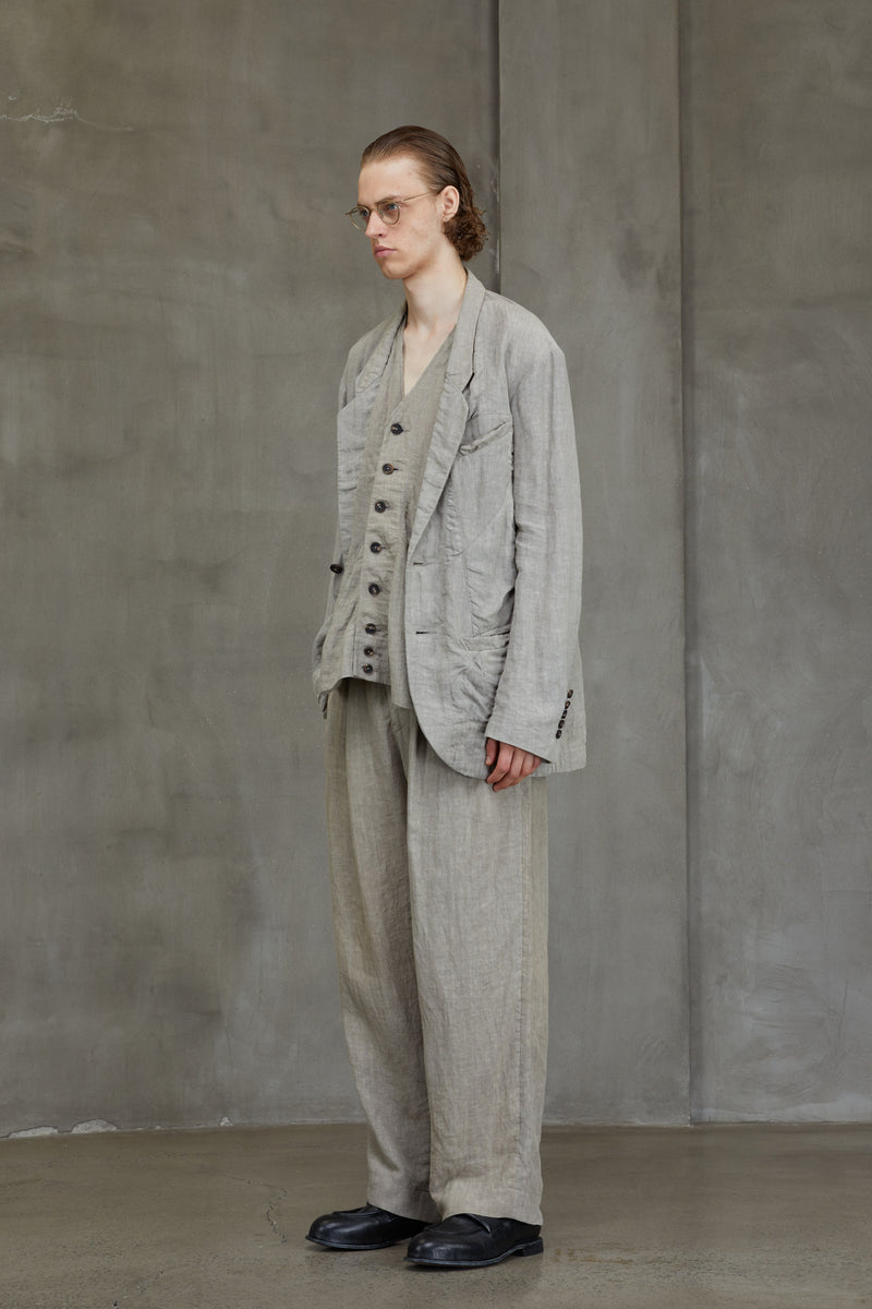 HIDDEN PATCHWORK 2 BUTTON JACKET