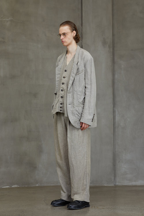 HIDDEN PATCHWORK 2 BUTTON JACKET