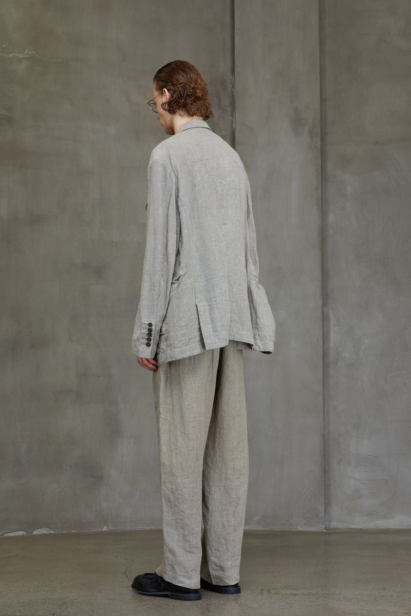 HIDDEN PATCHWORK 2 BUTTON JACKET
