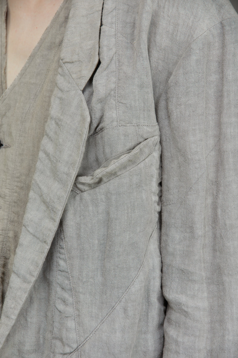 HIDDEN PATCHWORK 2 BUTTON JACKET