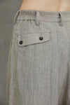 FRONT PLEATS WIDE LEG TROUSERS