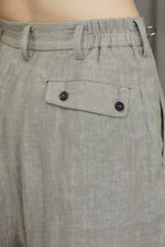 FRONT PLEATS WIDE LEG TROUSERS