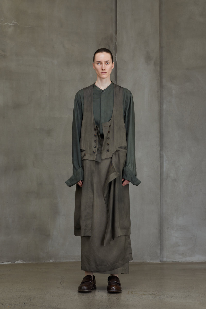 DOUBLE BREASTED LONG WAISTCOAT
