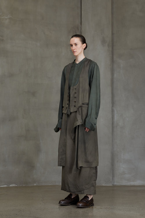 DOUBLE BREASTED LONG WAISTCOAT