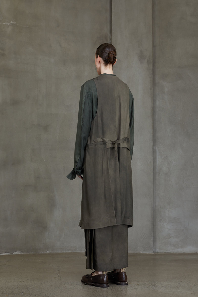 DOUBLE BREASTED LONG WAISTCOAT